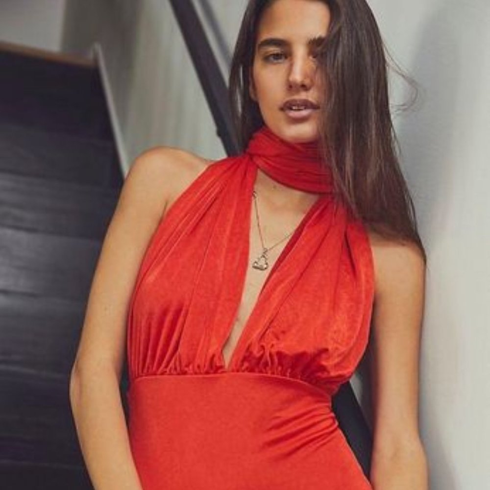 Rebel Red 100 Ways Convertible Bodysuit - Picture 1 of 13